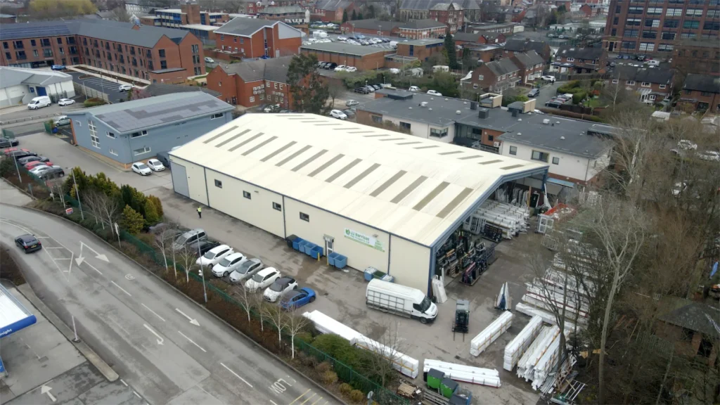 Modernised commercial building converted from industrial depot.